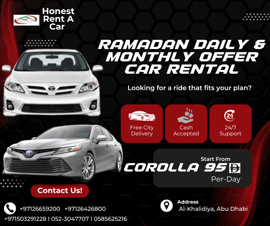 Ramadan Offer for Corolla.