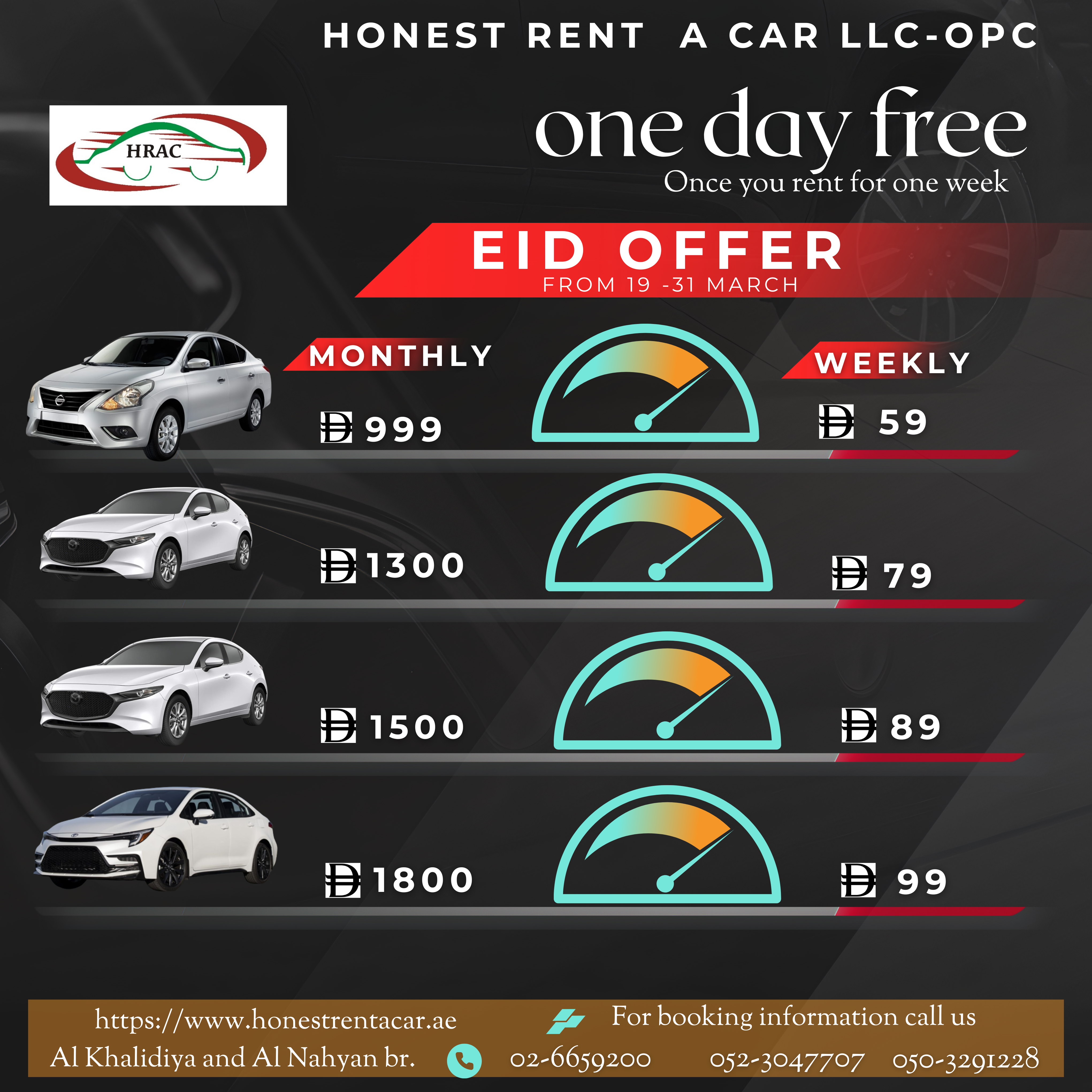 EID OFFER of weekly & Monthly.