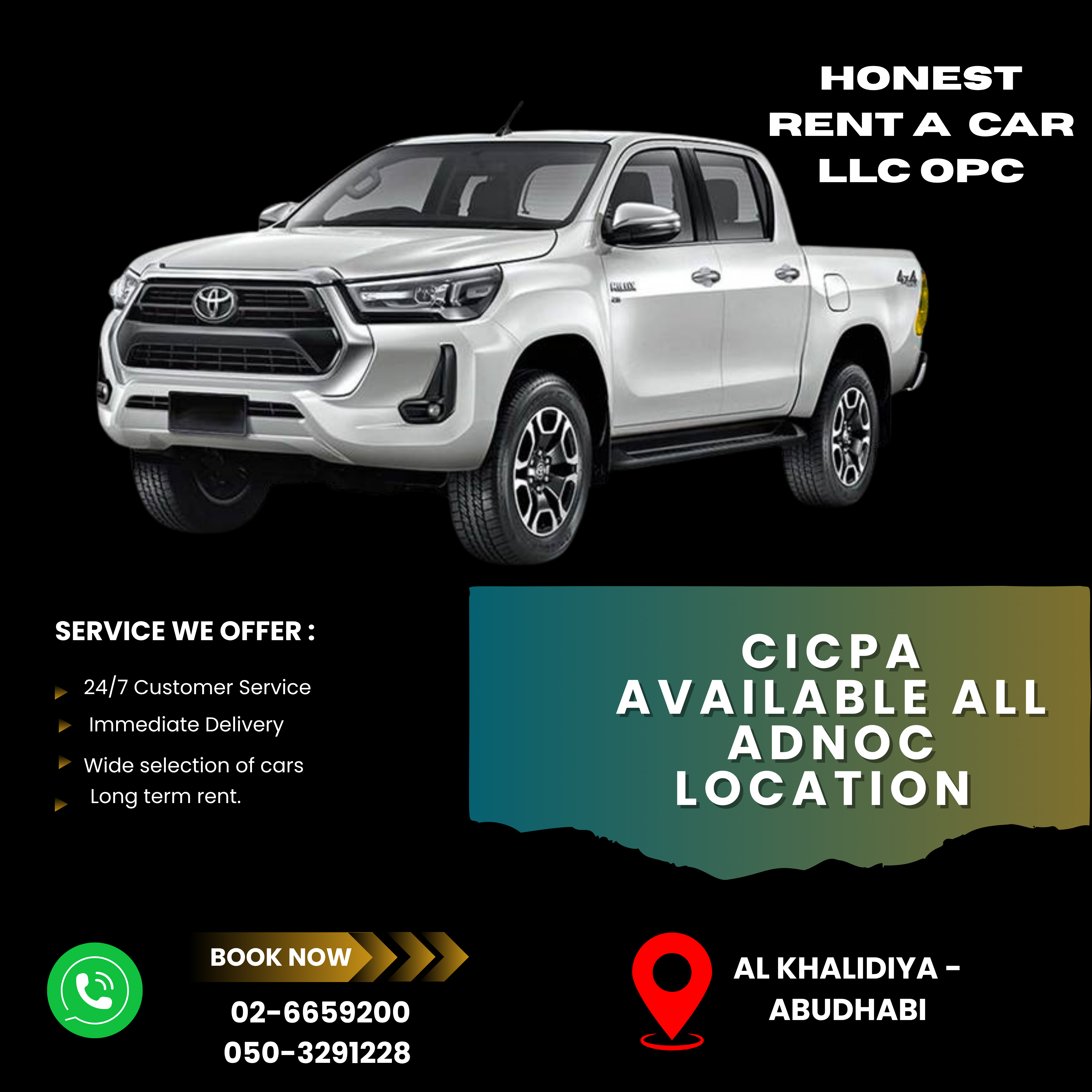 Brand new Toyota Hilux manual diesel available for corporate client.